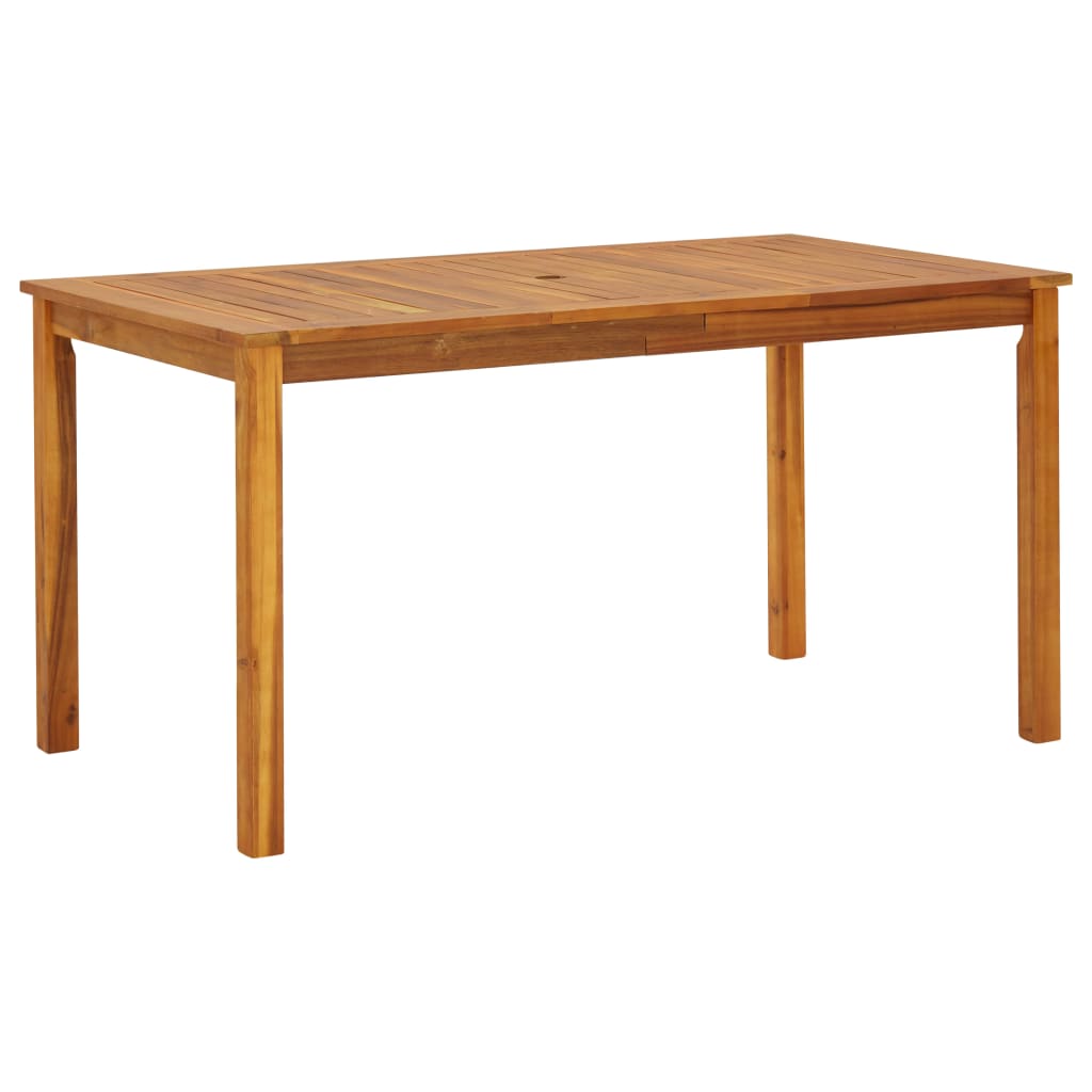 Garden Table 140X80X74 Cm Solid Acacia Wood