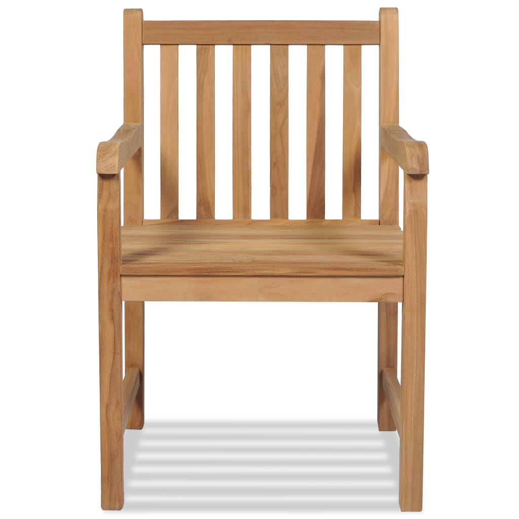 Outdoor Chairs 2 Pcs Solid Teak Wood