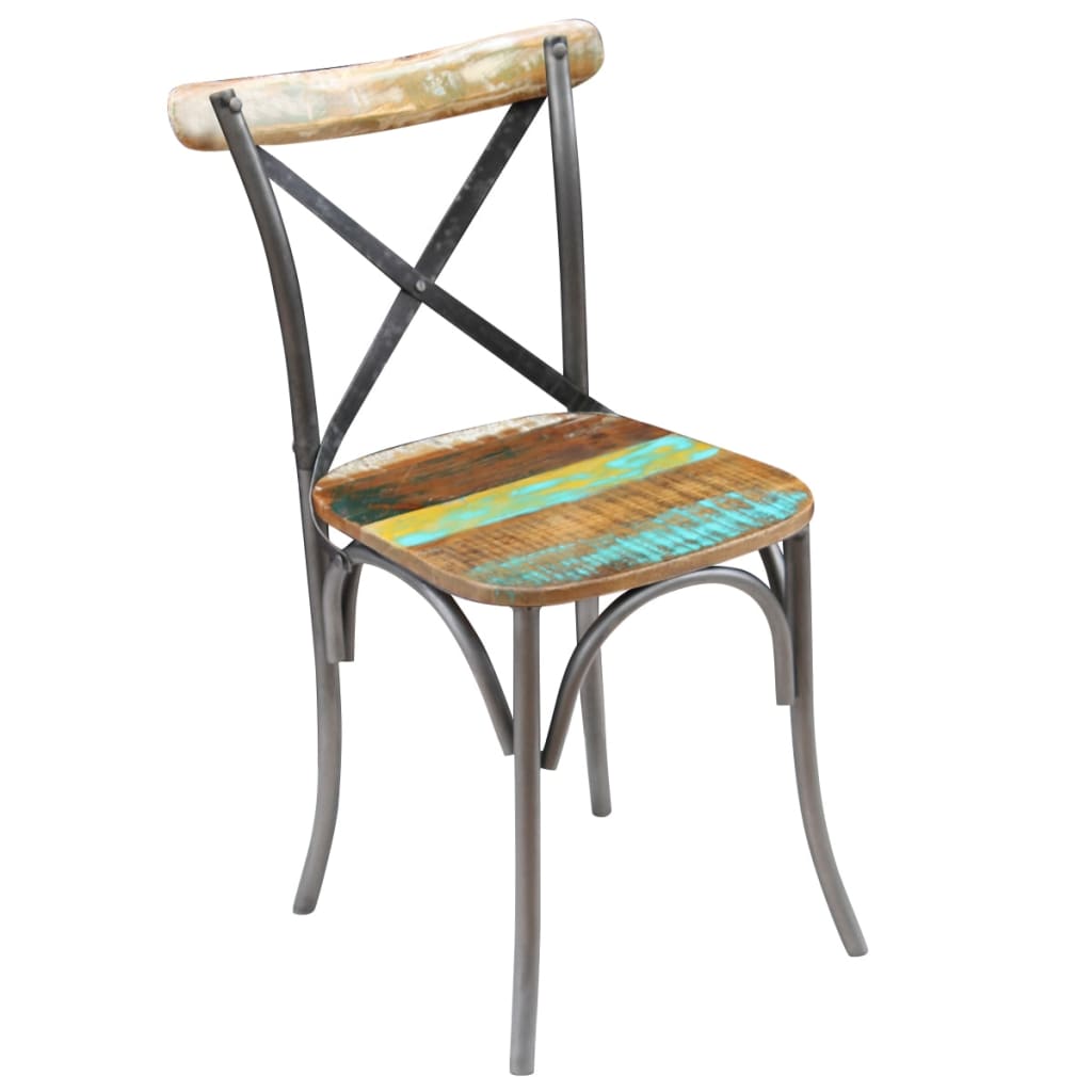 Dining Chairs 2 Pcs Solid Reclaimed Wood