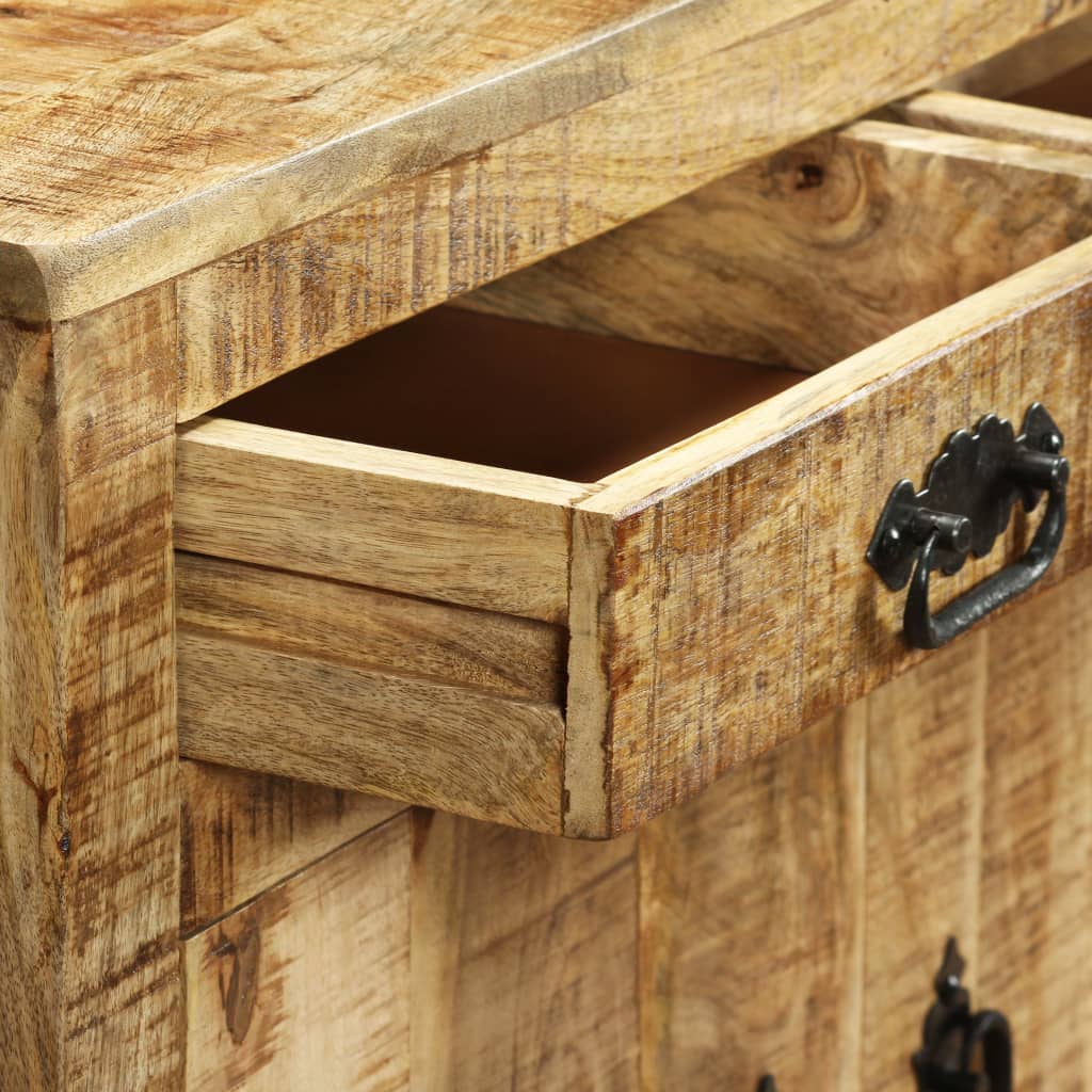 Sideboard With 2 Drawers And 1 Cabinet Rough Mango Wood