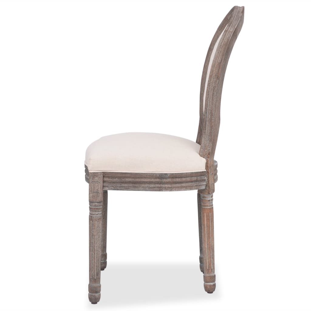 Dining Chairs 2 Pcs Linen