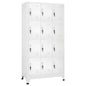 Locker Cabinet With 12 Compartments 90X45X180 Cm