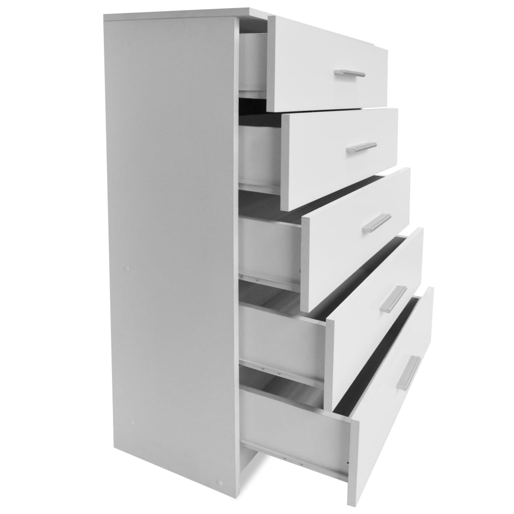 Storage Cabinet Engineered Wood 71X35X106 Cm White