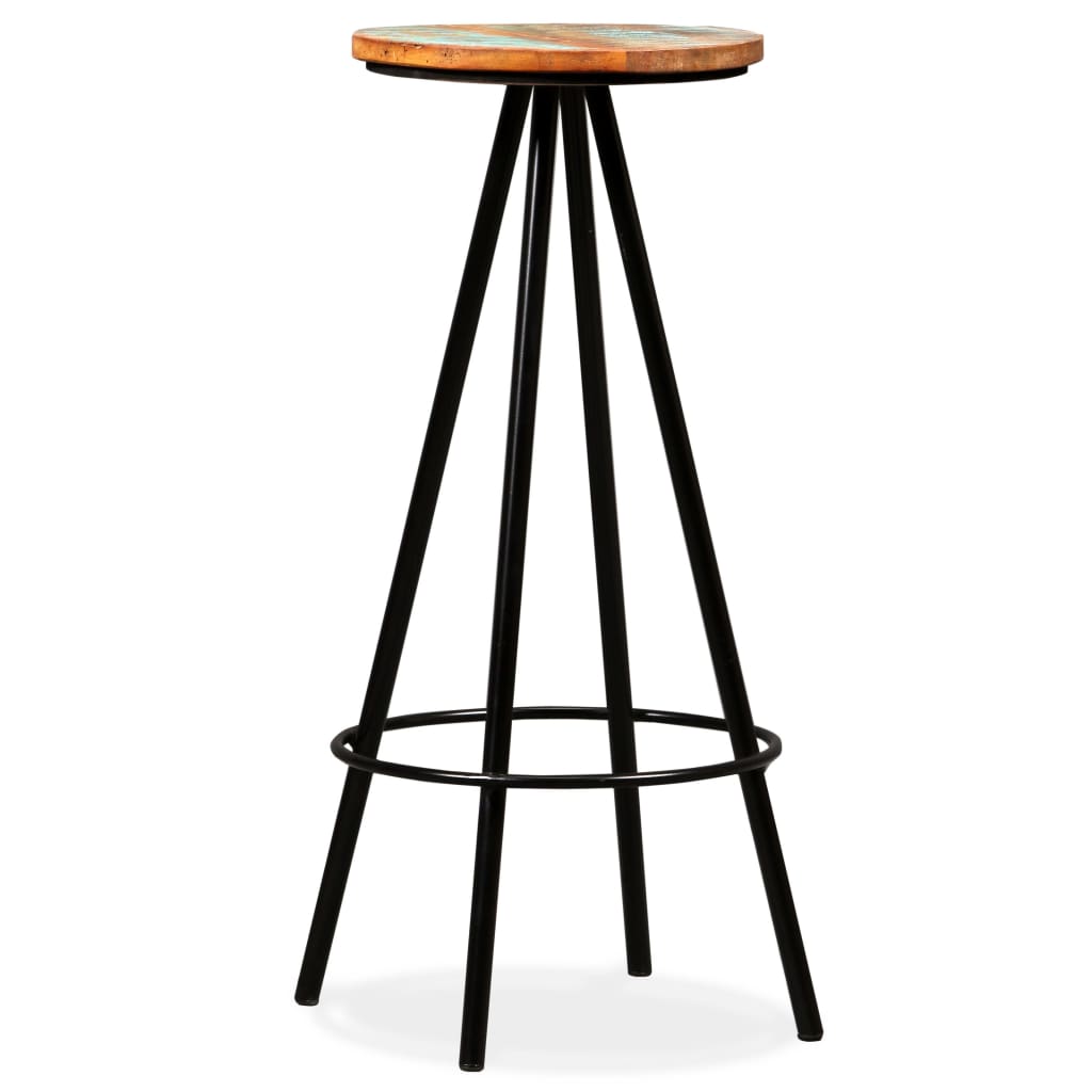 Bar Stools 2 Pcs Solid Reclaimed Wood