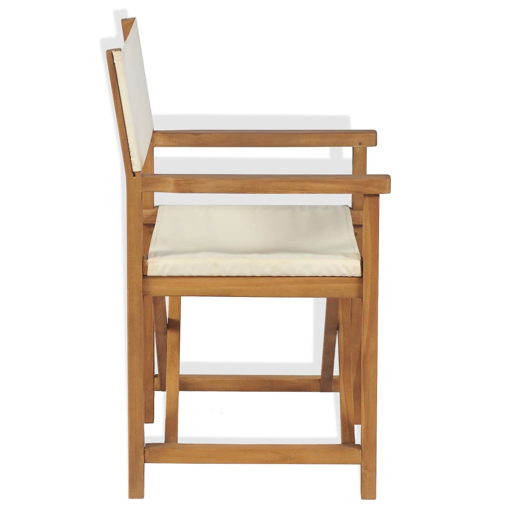 Folding Director's Chair Solid Teak Wood