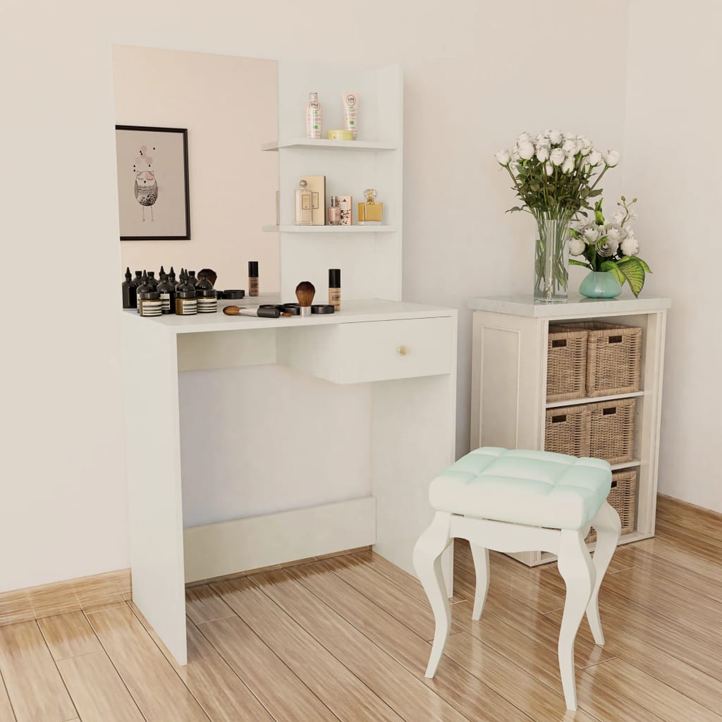 Dressing Table Engineered Wood 75X40X141 Cm White