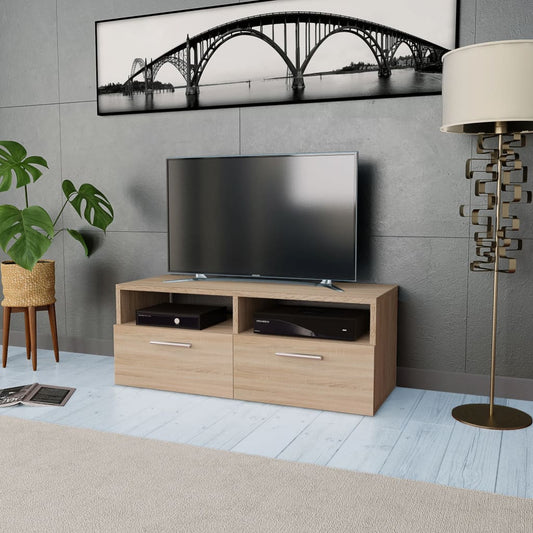 Tv Cabinet Engineered Wood 95X35X36 Cm Oak