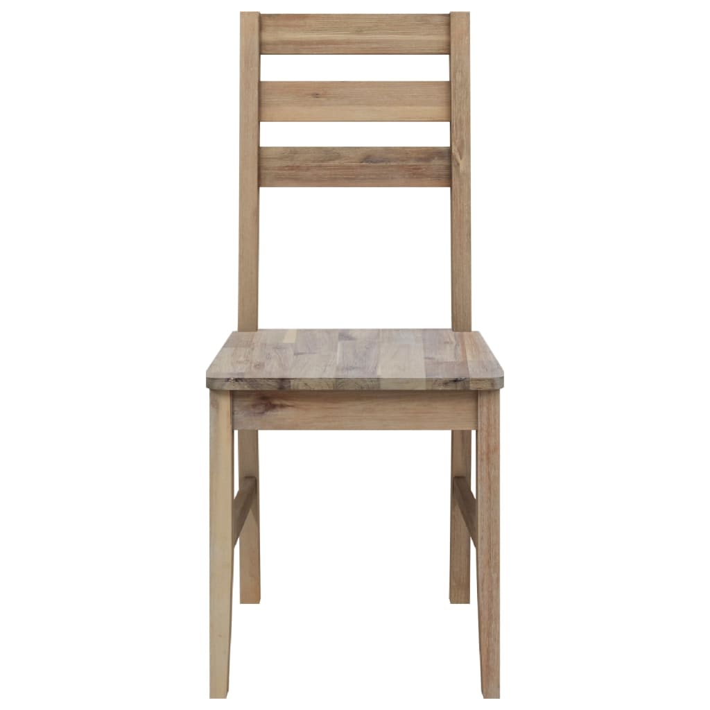 Dining Chairs 4 Pcs Solid Acacia Wood