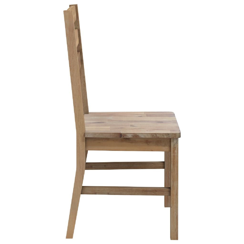 Dining Chairs 4 Pcs Solid Acacia Wood