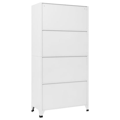 Locker Cabinet With 18 Compartments Metal 90X40X180 Cm