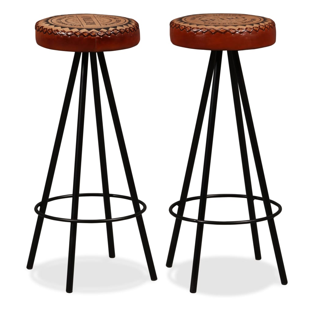 Bar Set 3 Pieces Solid Reclaimed Wood, Genuine Leather & Canvas