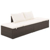 Garden Bed Brown 195X60 Cm Poly Rattan