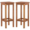 Bar Chairs 2 Pcs Solid Acacia Wood