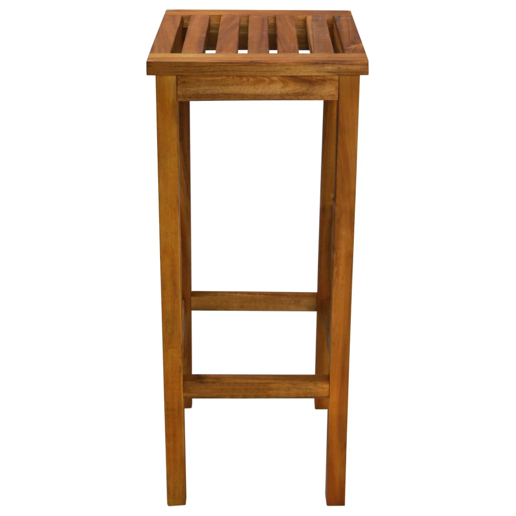 Bar Chairs 2 Pcs Solid Acacia Wood