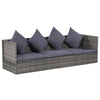 Garden Bed Grey 200X60 Cm Poly Rattan