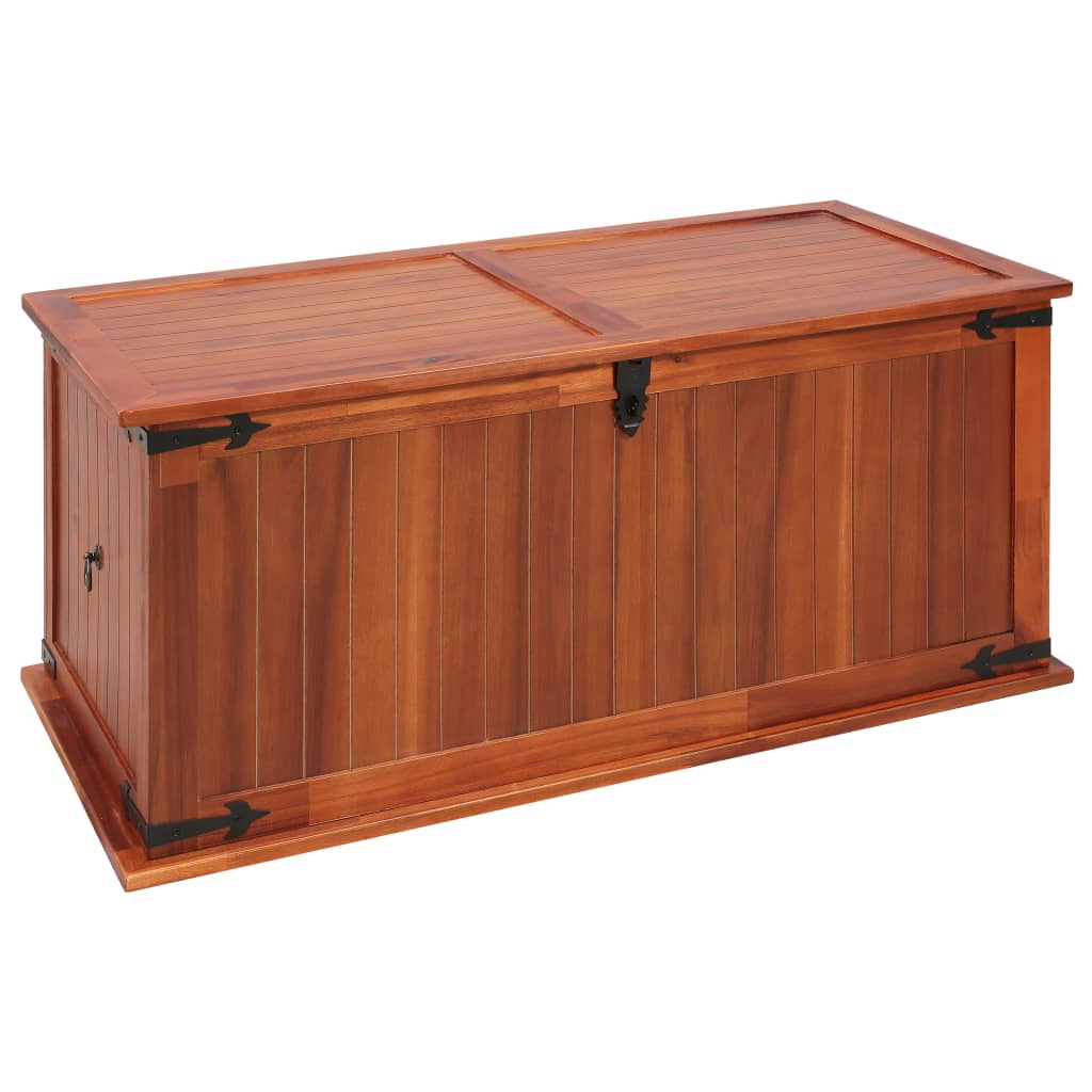 Storage Chest 79X34X32 Cm Solid Acacia Wood