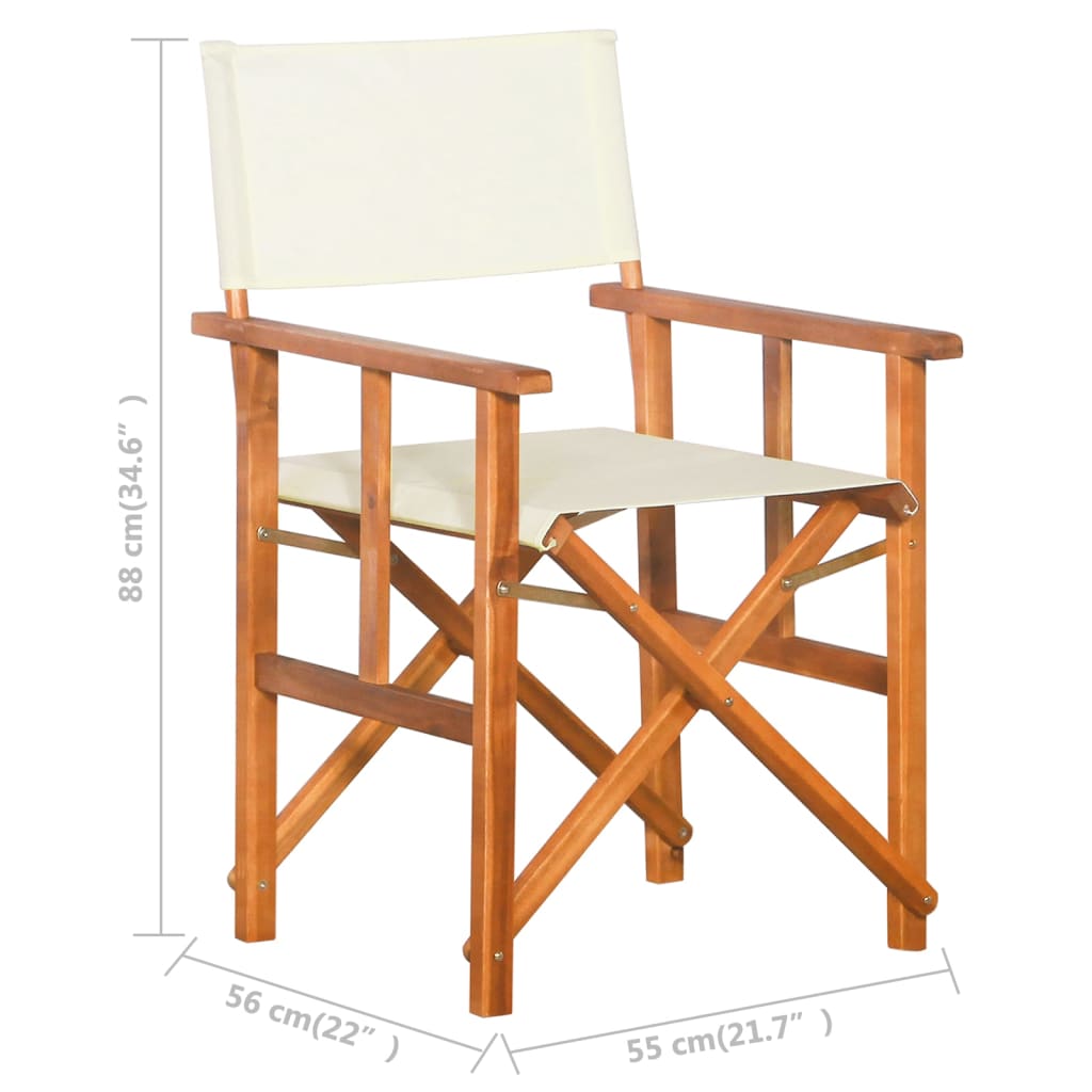 Director's Chair Solid Acacia Wood