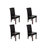 Dining Chairs 4 Pcs Brown Faux Leather