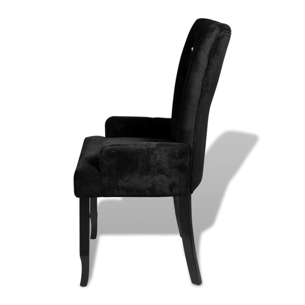 Armchair Black Velvet