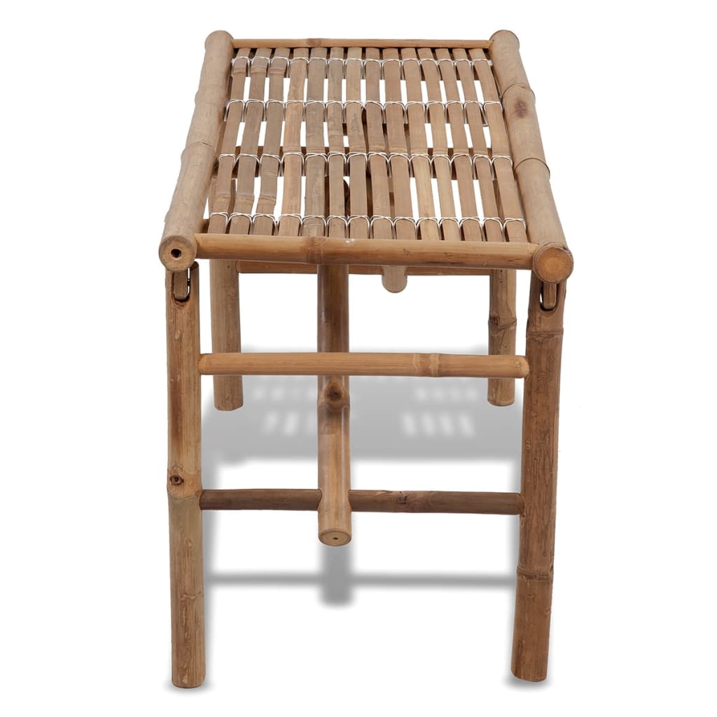 Folding Garden Bench 118 Cm Bamboo