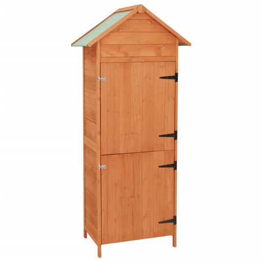 Garden Storage Cabinet Brown 42.5X64X190 Cm