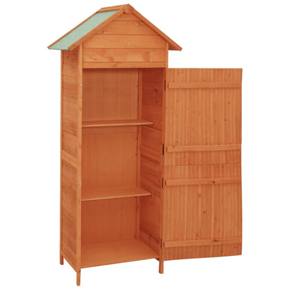 Garden Storage Cabinet Brown 42.5X64X190 Cm