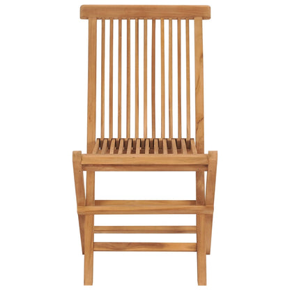 Folding Garden Chairs 2 Pcs Solid Teak Wood