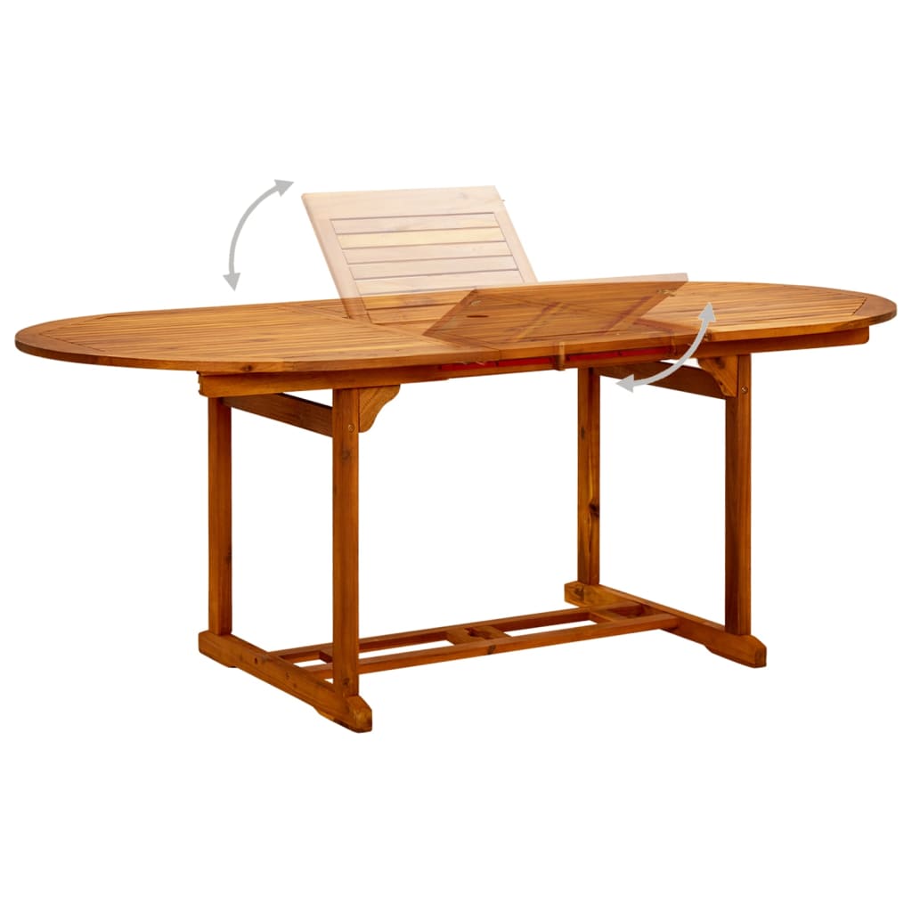 Garden Table 200X100X75 Cm Solid Acacia Wood