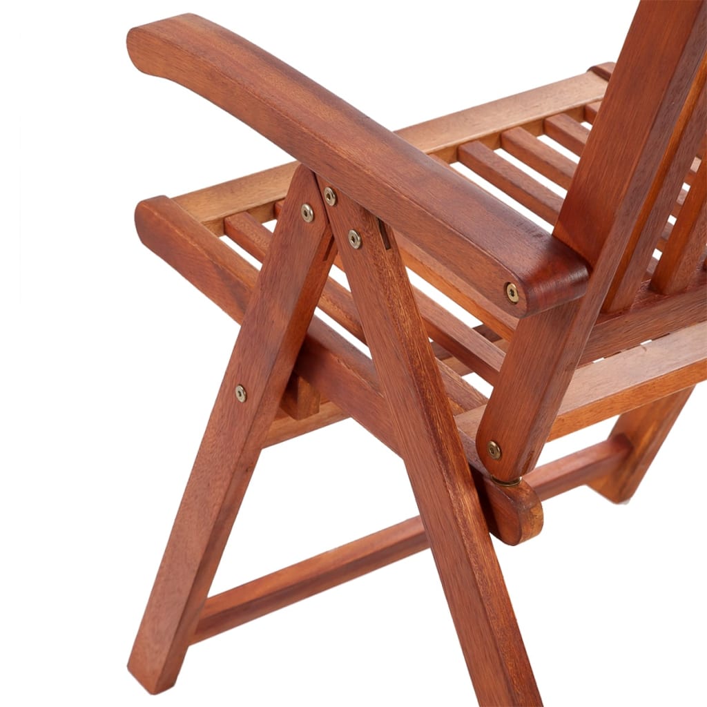 Folding Garden Chairs 2 Pcs Solid Acacia Wood Brown