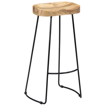 Gavin Bar Stools 2 Pcs Solid Mango Wood