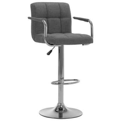 Bar Stool Light Grey Fabric