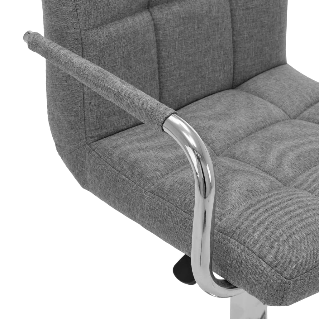 Bar Stool Light Grey Fabric