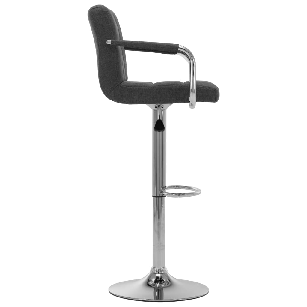 Bar Stool Dark Grey Fabric