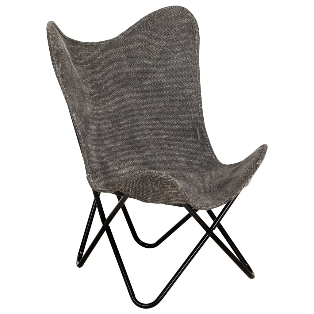 Butterfly Chair Anthracite Canvas