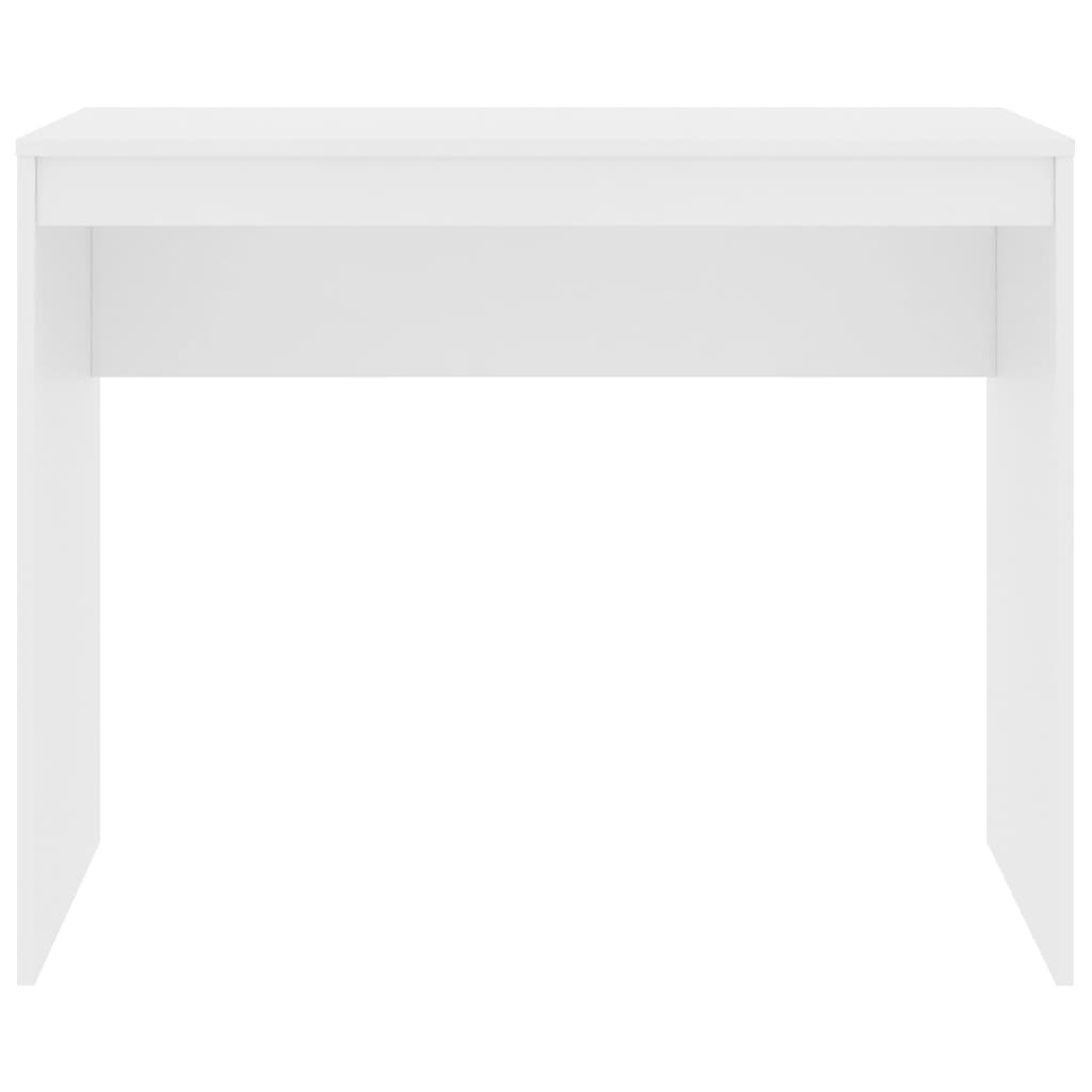 Desk White 90X40X72 Cm Engineered Wood