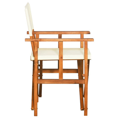 Director's Chairs 2 Pcs Solid Acacia Wood