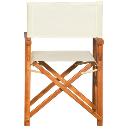 Director's Chairs 2 Pcs Solid Acacia Wood