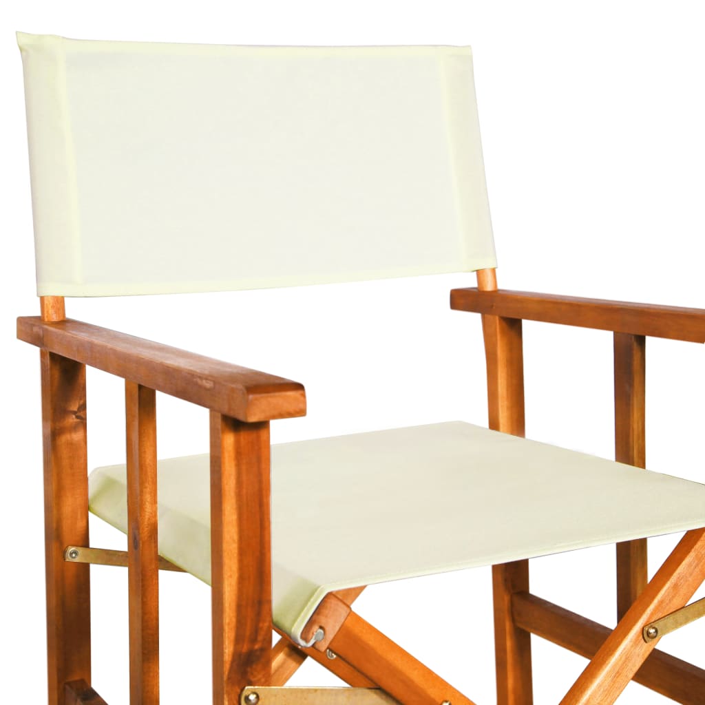 Director's Chairs 2 Pcs Solid Acacia Wood