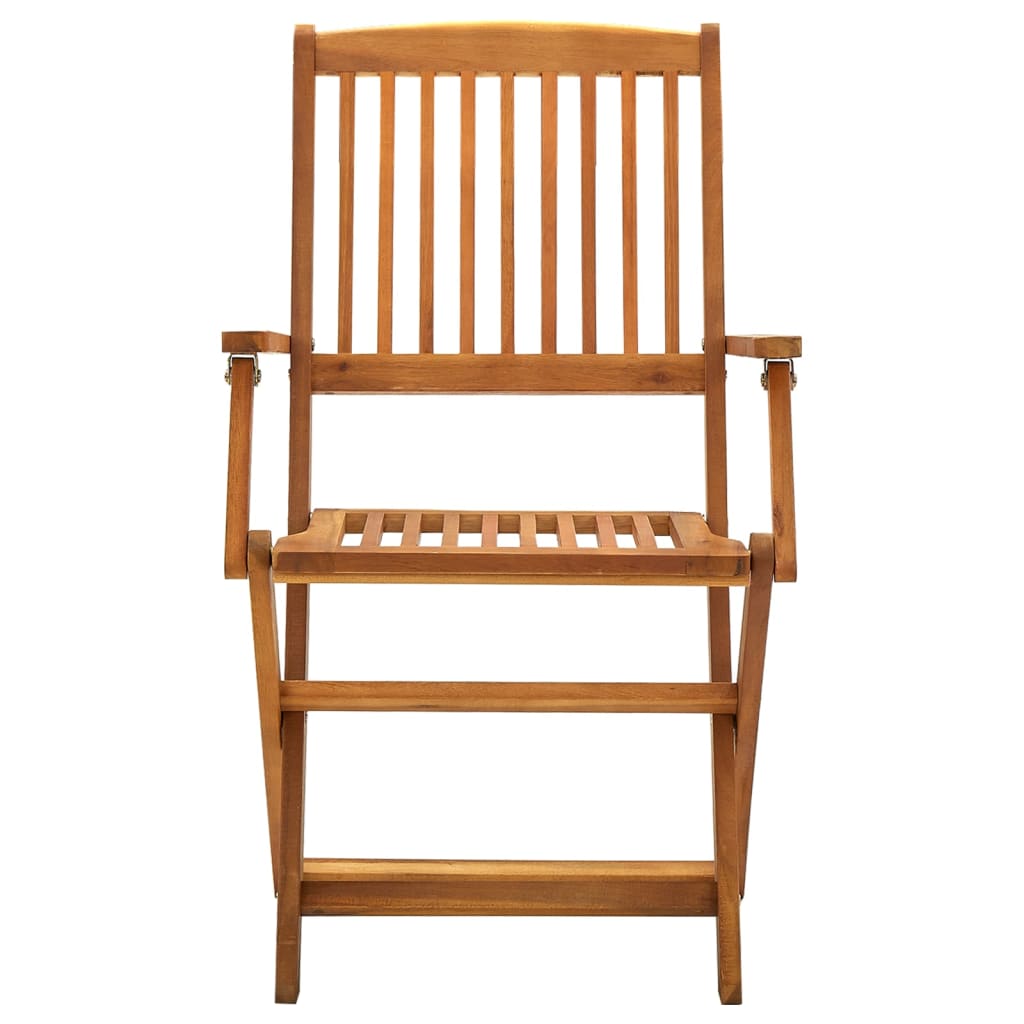 Folding Outdoor Chairs 4 Pcs Solid Acacia Wood