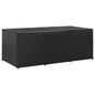 Garden Storage Box Poly Rattan 180X90X70 Cm Black