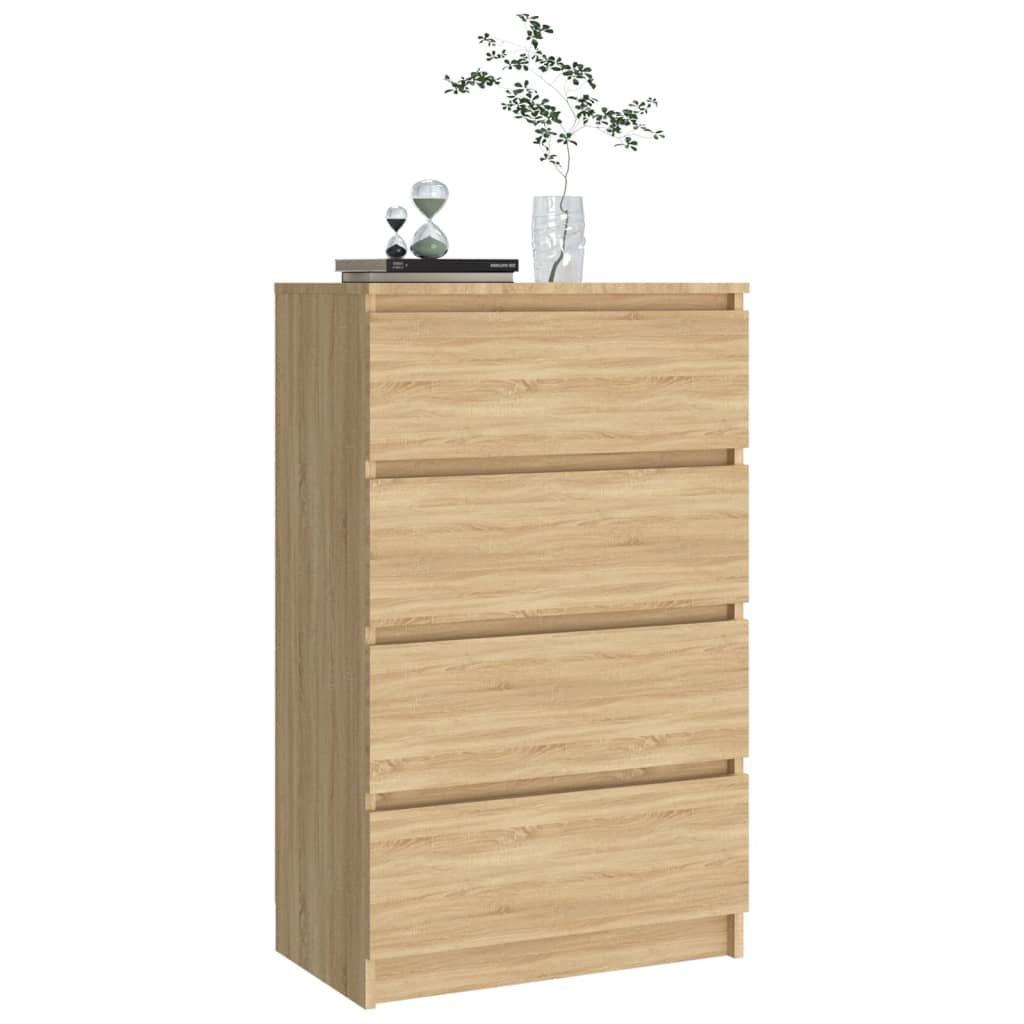 Sideboard Sonoma Oak 60X35X98.5 Cm Engineered Wood