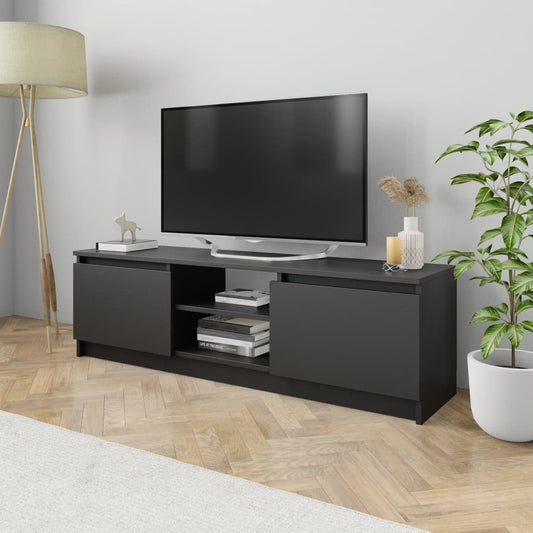 Tv Cabinet Black 120X30X35.5 Cm Engineered Wood