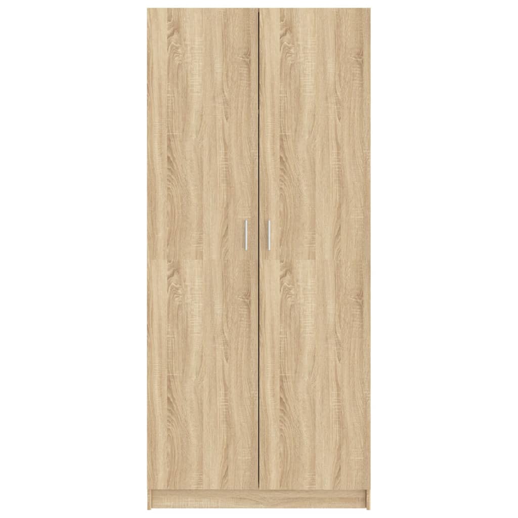 Wardrobe Sonoma Oak 80X52X180 Cm Engineered Wood