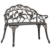 Bistro Bench 100Cm Bronze Cast Aluminium