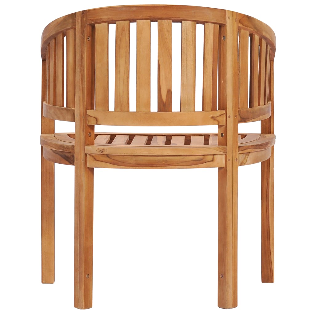 Banana Chairs 2 Pcs Solid Teak Wood