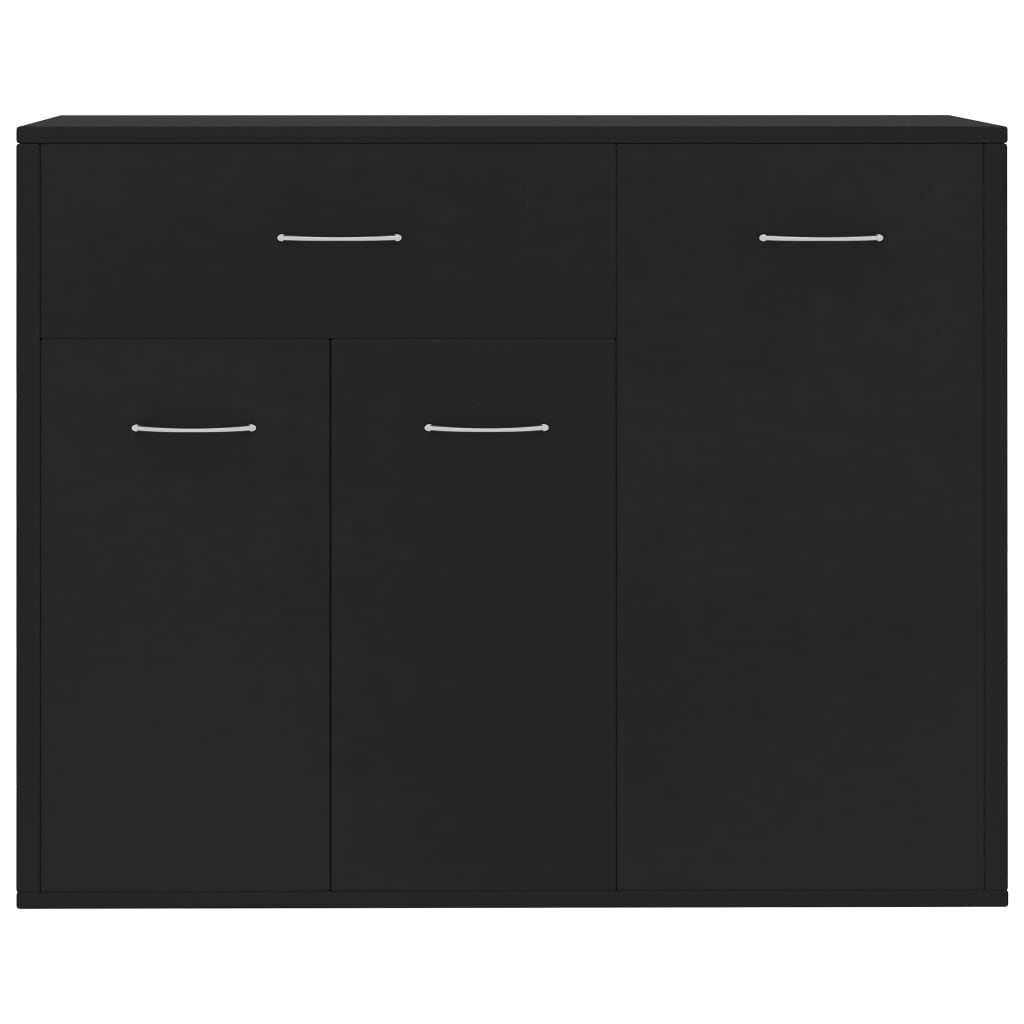 Sideboard Black 88X30X70 Cm Engineered Wood