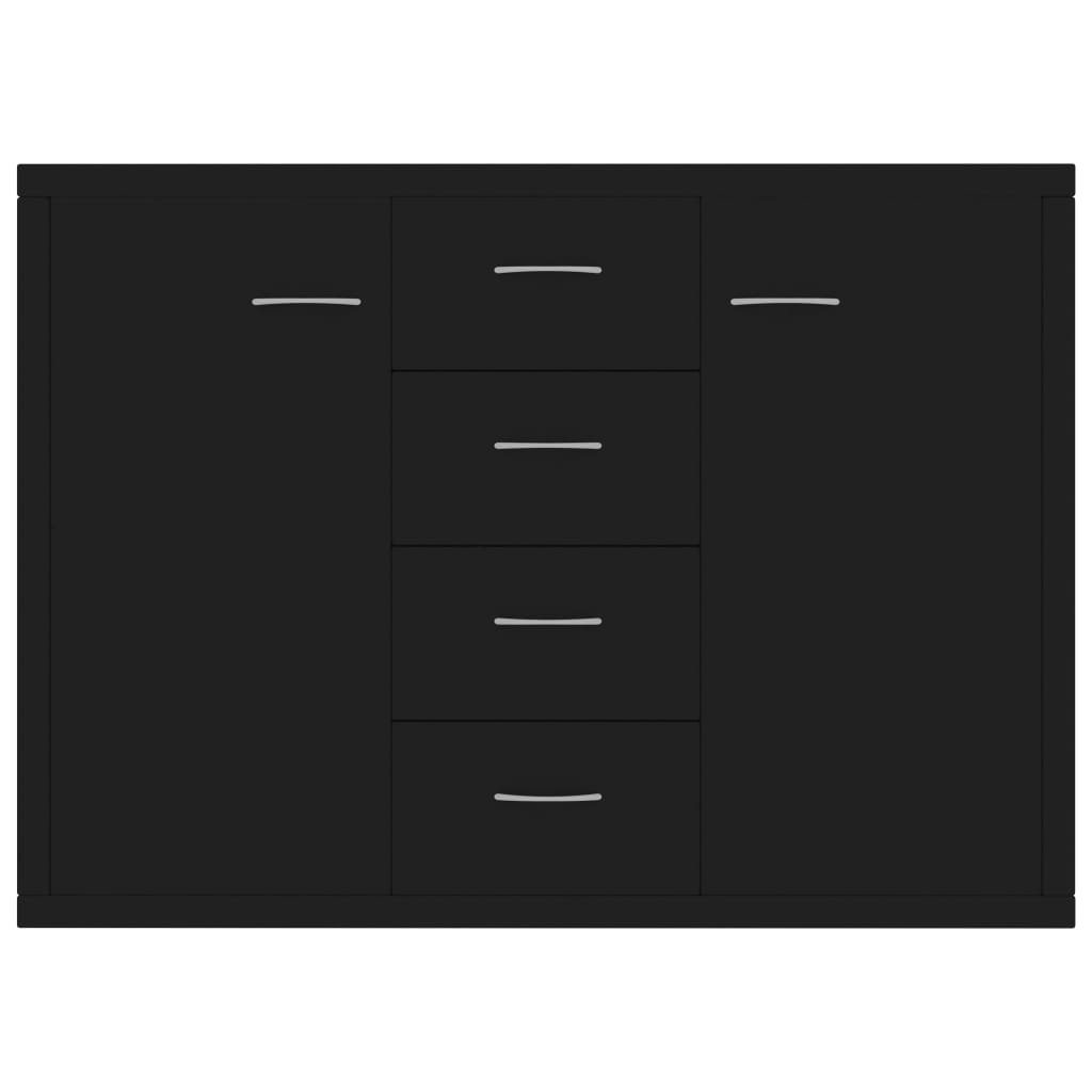 Sideboard Black 88X30X65 Cm Engineered Wood