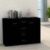 Sideboard Black 88X30X65 Cm Engineered Wood