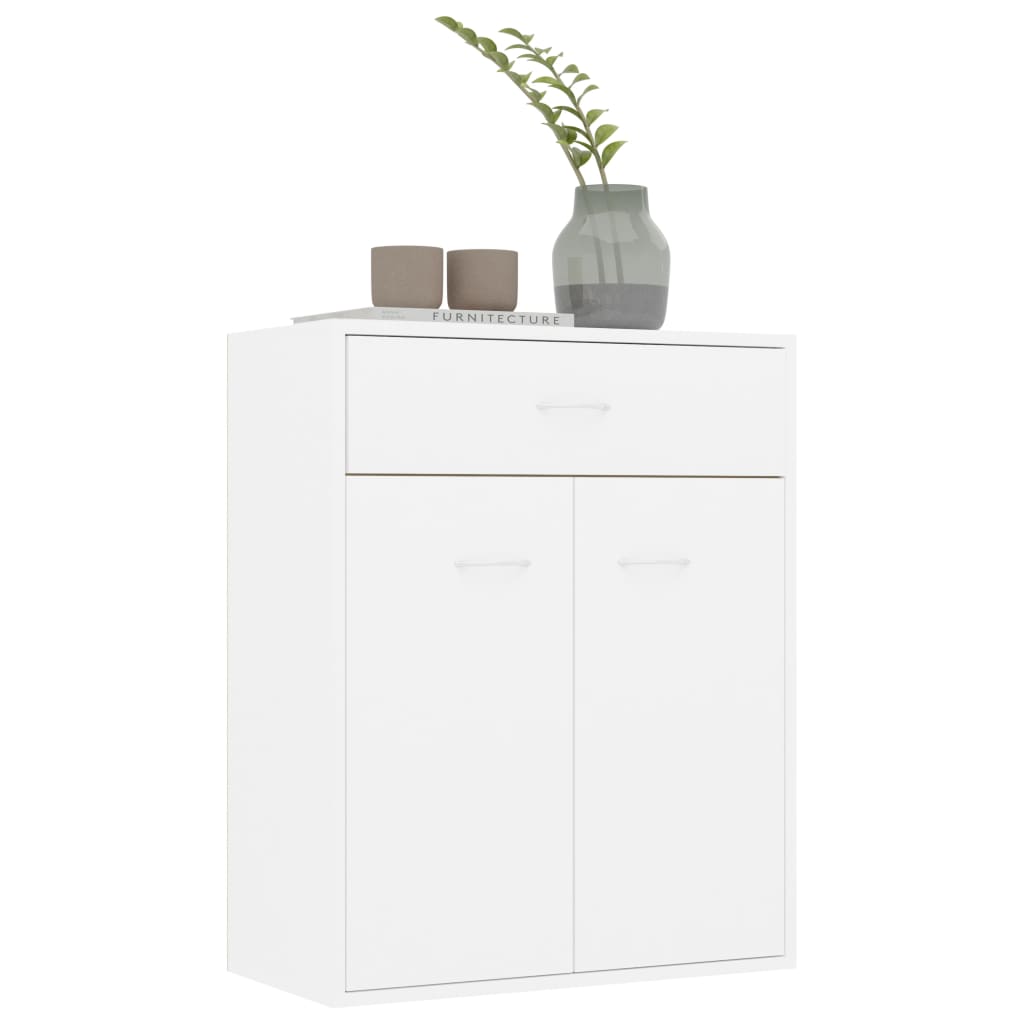 Sideboard White 60X30X75 Cm Engineered Wood