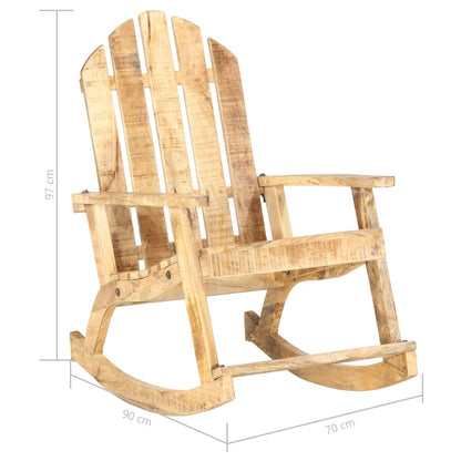 Garden Rocking Chair Solid Mango Wood